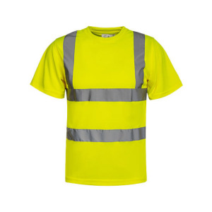 T-shirt Klasyczny Poliester Ostrzegawczy