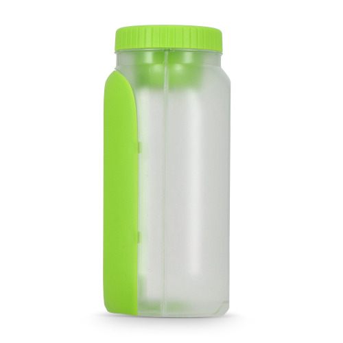 Pudełko na lunch z przegródką na sos, z łyżką i widelcem Jasnozielony LT90427-N0032 (6)