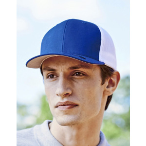 Czapka Trucker Dwukolorowa Siateczka - Red