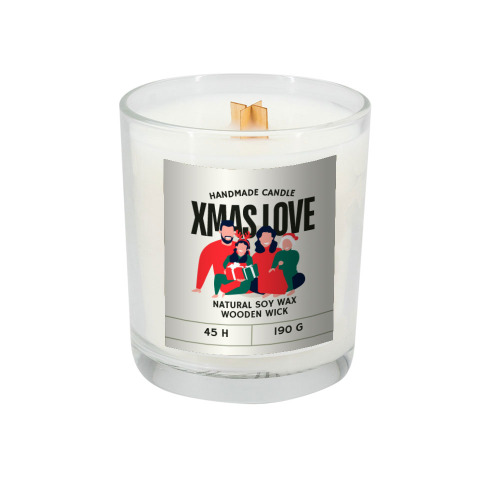 Świeca sojowa 190g Cedarwood Przeźroczysty PS0002 (2)
