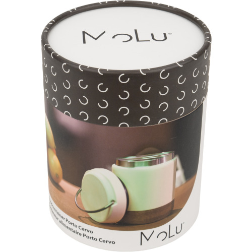 Lunch box termiczny stalowy z recyklingu PORTO CERVO MoLu 400 ml Biały 398306 (11)