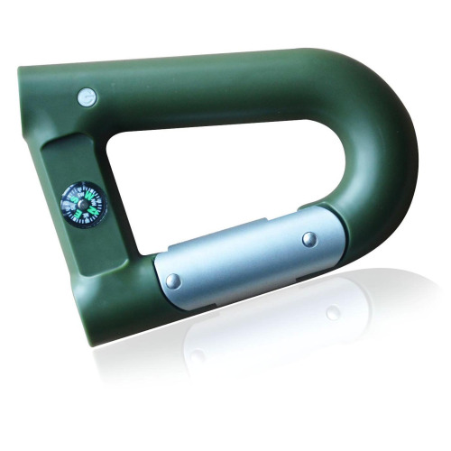 Power Bank z klamrą do paska, latarką i kompasem Zielony EG 019109 2600 