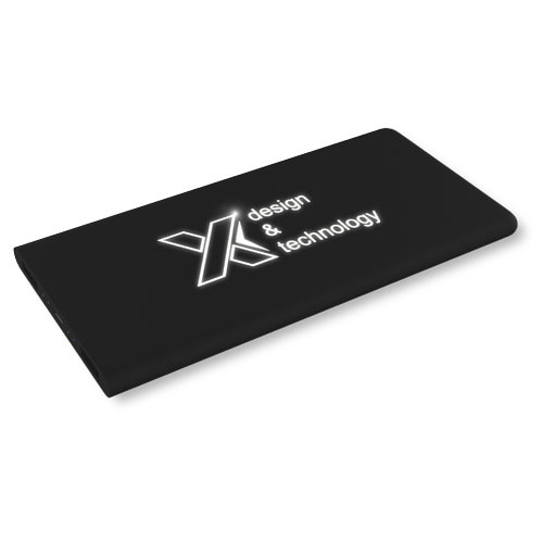 Powerbank z podświetlanym logo  - SCX.design P15 Czarny 2PX01690 