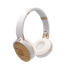 Składane bezprzewodowe słuchawki nauszne, bambusowe elementy | Hollie Biały V0190-02 (11) thumbnail