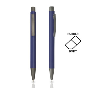 Długopis metalowy aluminiowy soft touch / Rupen Royal blue
