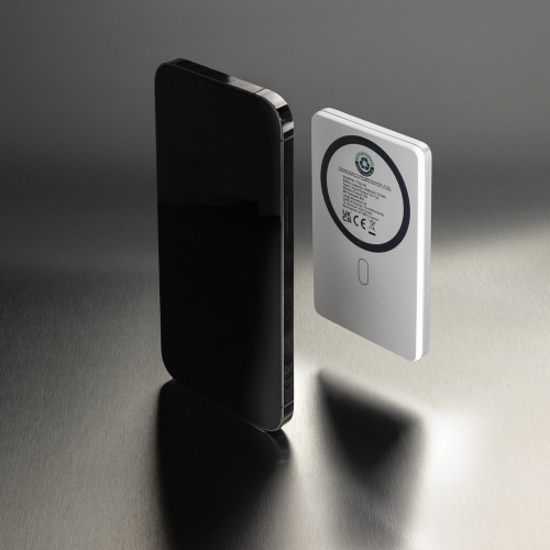 Power bank 5000 mAh, ładowarka bezprzewodowa 5W Orion Srebrny P322.6002 (8)