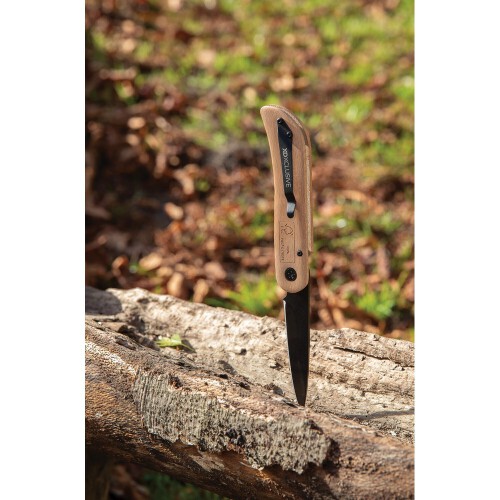 Drewniany nóż składany, scyzoryk Nemus brązowy P414.039 (7)