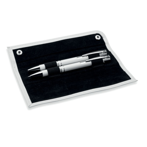 Długopis i ołówek w etui biały MO8151-06 