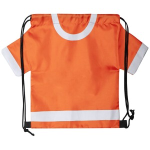Worek ze sznurkiem "koszulka kibica", rozmiar dziecięcy pomarańczowy