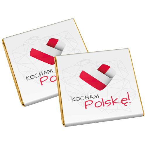 Mini czekoladka kwadratowa 5 g Wielokolorowy S0040 