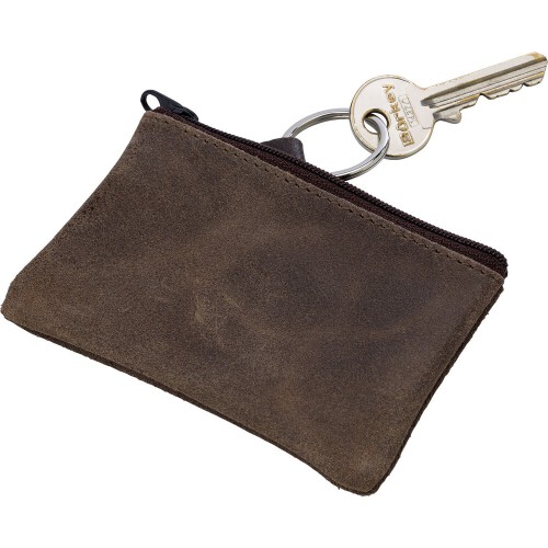 Skórzane etui na klucze, portmonetka, brelok do kluczy brązowy V0041-16 (1)