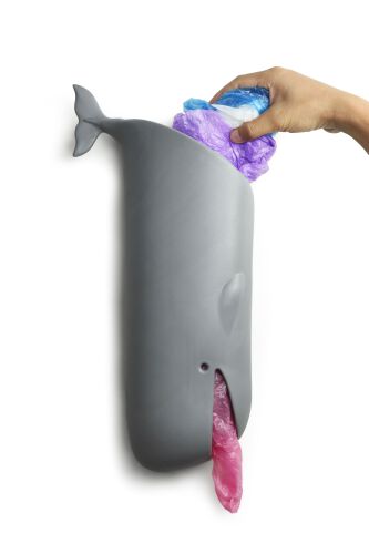 Pojemnik na torby wieloryb Moby Szary QL10363-GY (1)