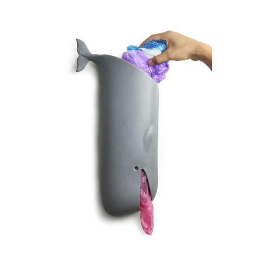 Pojemnik na torby wieloryb Moby Szary QL10363-GY (1)