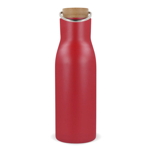 Butelka termiczna z pokrywą bambusową 500ml Ciemnoczerwony LT98900-N0020 (4)