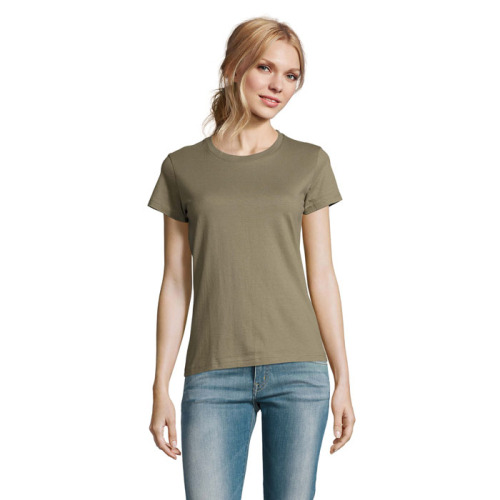 IMPERIAL WOMEN T-SHIRT 190g Khaki S11502-KH-M 