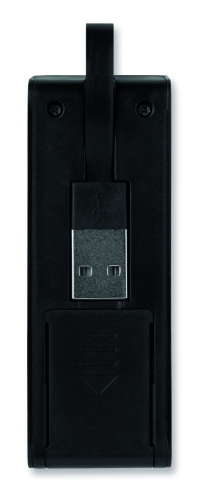 Hub USB / uchwyt na telefon czarny MO8937-03 (3)