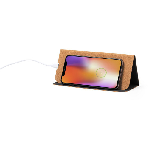 Korkowa podkładka pod mysz, ładowarka bezprzewodowa 5W, stojak na telefon Neutralny V0388-00 (3)