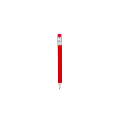 Mini ołówek, gumka czerwony V1697-05 