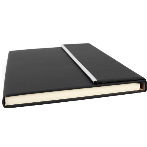 Notatnik A5 w linie soft touch BENJAMIN Czarny 2008703 (5)