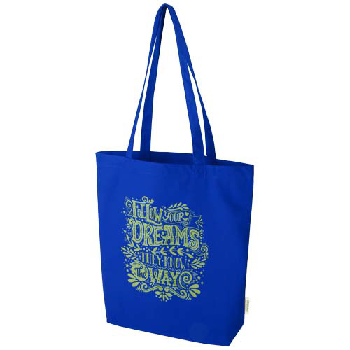 Odisha organiczna torba na zakupy z certyfikatem OCS o gramaturze 270 g/m², 10 l  Królewski niebieski 12078653 (1)