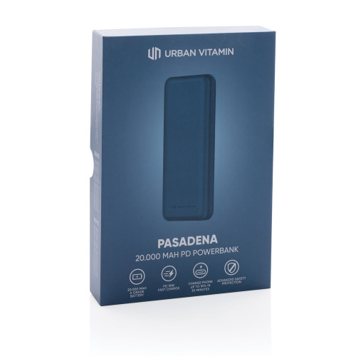 Szybki power bank 20000 mAh Urban Vitamin Niebieski P322.755 (1)