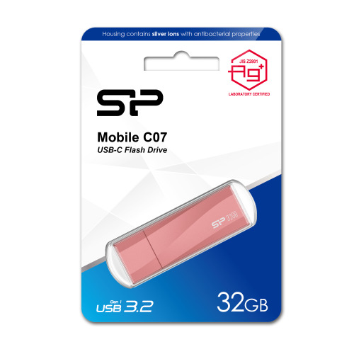 PENDRIVE SILICON POWER MOBILE - C07 3,2 128GB różowy EG833211 32GB (3)