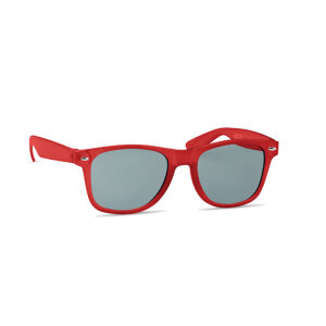 Okulary przeciwsłoneczne RPET przezroczysty czerwony