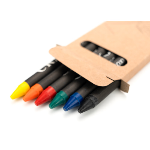 Kredki świecowe 6 kolorów AGOSTINO Wielokolorowy 14464mc (8)