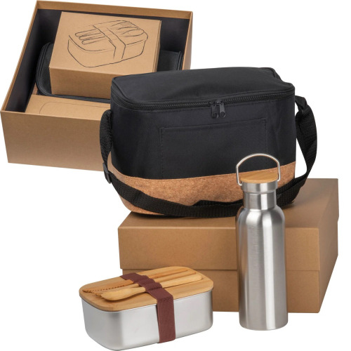 Zestaw butelka, lunch box, torba termiczna REIMS Wielokolorowy 3572mc (1)