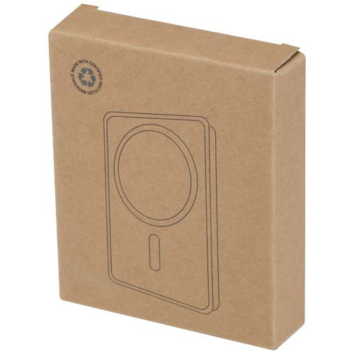 Acrab magnetyczny bezprzewodowy powerbank o pojemności 10 000 mAh i mocy 15 W z technologią 20 W PD — wykonany z tworzyw sztucznych pochodzących z recyklingu Czarny 12444290 (2)