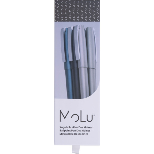 Metalowy długopis Des Moines MoLu Czarny 533703 (7)