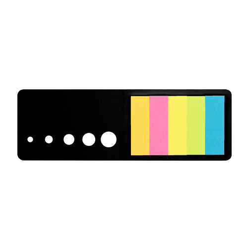 Zestaw do notatek, karteczki samoprzylepne | Braeden Czarny V2570-03 (5)