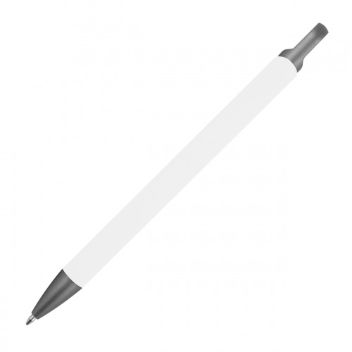 Długopis aluminiowy z recyklingu półżelowy KAROLINE Biały 1444006 (3)