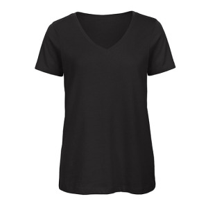 T-shirt damski V-neck klasyczny