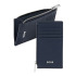 Portfel na karty z zamkiem Classic Grained Black Granatowy HLK518N  thumbnail