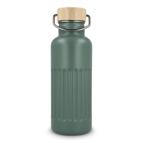 Butelka termiczna ze stali nierdzewnej pochodzącej z recyklingu, 500 ml Oliwkowa zieleń LT98699-N0043 (6)