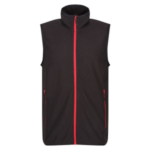 Kamizelka Bezrękawnik Polar Recykling - Black & Lime