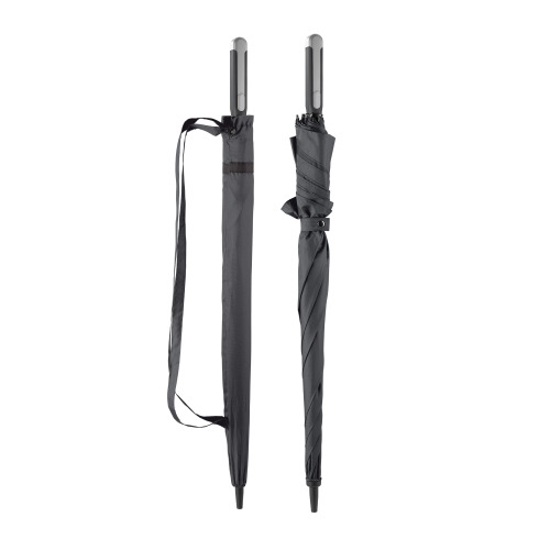 Deluxe 27” Parasol w kształcie kwadratu z pokrowcem Czarny LT97111-N0002 (2)