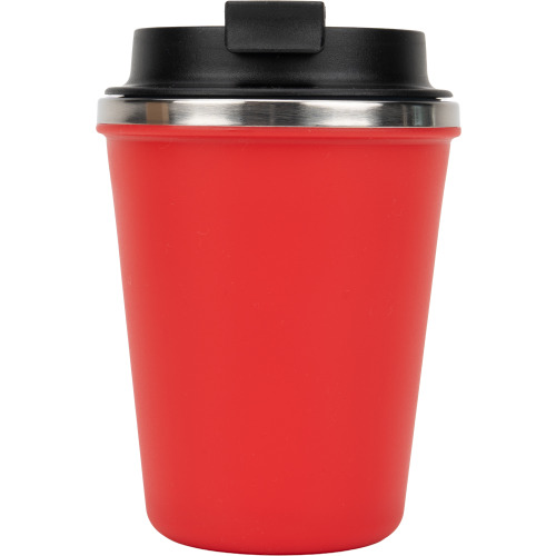 Kubek termiczny 350 ml z powłoką z recyklingu METODY Czerwony 8496205 (3)