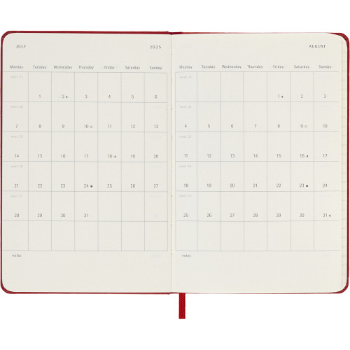 Kalendarz MOLESKINE Czerwony VM292-05/2025 (6)