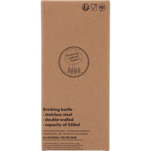 Kubek termiczny 550 ml ze stali z recyklingu DANA Niebieski 8523904 (11)