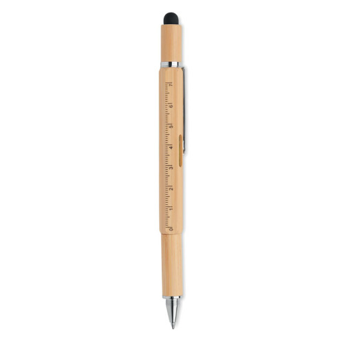 Bambusowy długopis z poziomicą drewna MO6559-40 (2)
