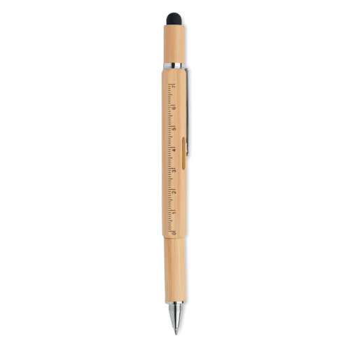 Bambusowy długopis z poziomicą drewna MO6559-40 (2)