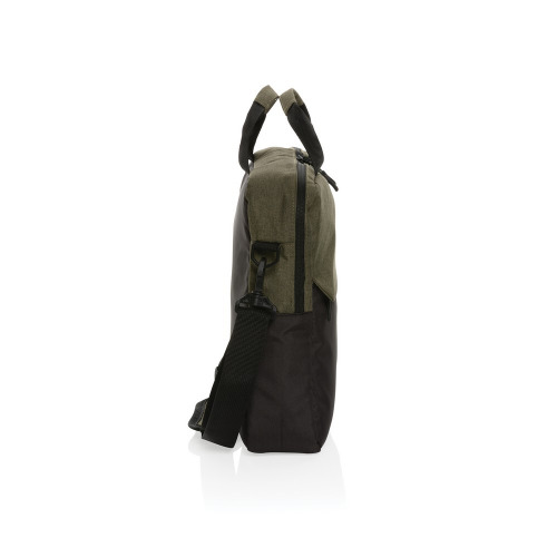 Torba na laptopa 15,6" AWARE™ Kazu, poliester z recyklingu Zielony P732.177 (3)