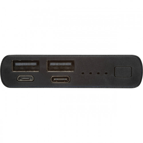 Power bank 10000 mAh z aluminium z recyklingu GIORGIA Czarny 3450303 (2)