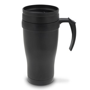 Kubek metalowy 350ml Ciemnobrązowy / czarny