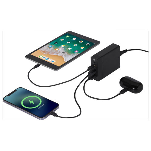 ADAPT stacja zasilania PD o mocy 72 W z tworzyw sztucznych pochodzących z recyklingu Czarny 12433090 (6)