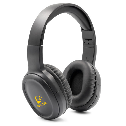 Składane bezprzewodowe słuchawki nauszne ANC | Riguel czarny V1384-03 