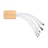 Bambusowy kabel do ładowania z plastiku z recyklingu Biały LT91194-N0001 (1) thumbnail