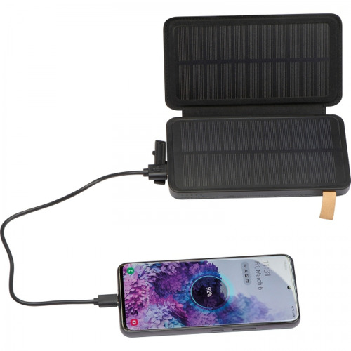 Power bank 8000 mAh solarny BRUNA Czarny 3365703 (1)